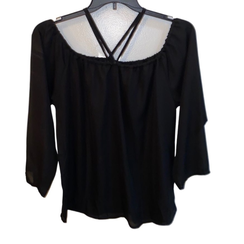 🌟Women’s Plus SIze Black Dress Blouse